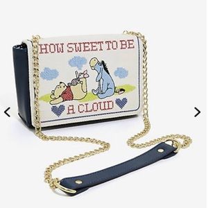 Winnie The Pooh Embroidery Crossbody Bag